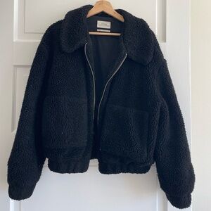 Cozy Black Sherpa Jacket
